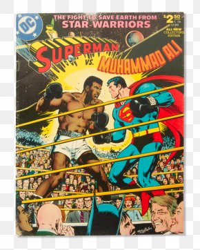 Superman - Superman Vs Muhammad Ali Superman Vs. Muhammad Ali Comic Book Boxing PNG