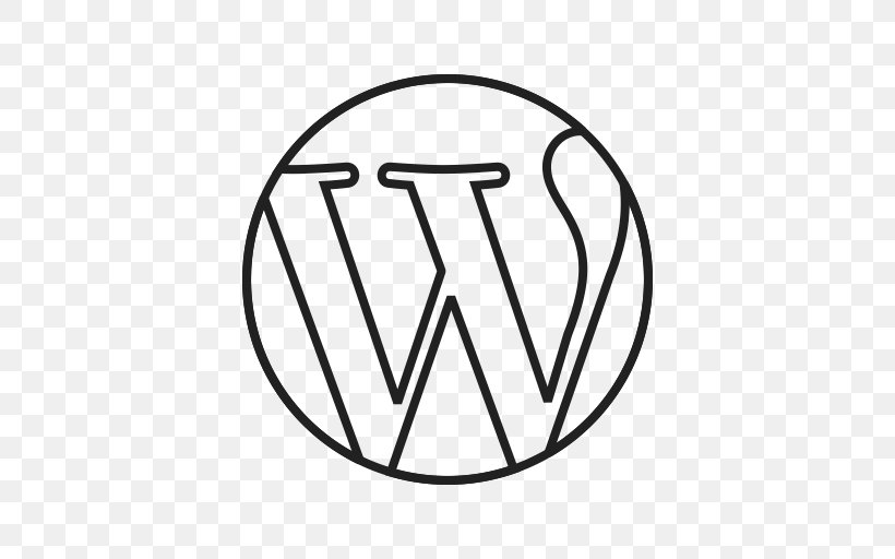 WordPress Clip Art Web Design World Wide Web, PNG, 512x512px, Wordpress, Area, Black, Black And White, Brand Download Free