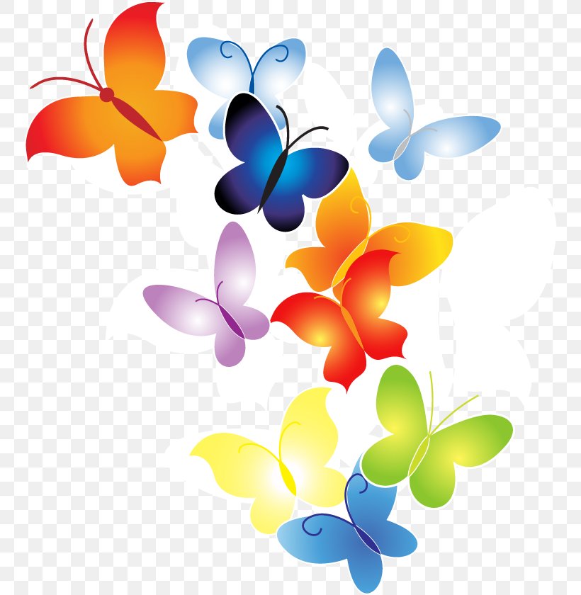 Butterfly Vector Graphics Illustration Image Clip Art, PNG, 752x840px, Butterfly, Drawing, Floral Design, Flower, Insect Download Free