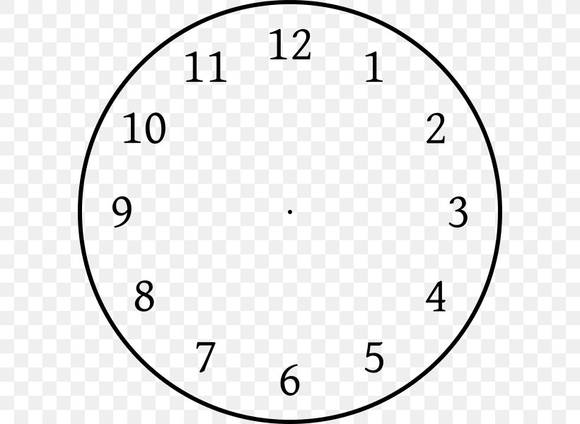 Clock Face Template Clock Position Clip Art, PNG, 600x600px, Clock Face, Area, Black And White, Clock, Clock Position Download Free