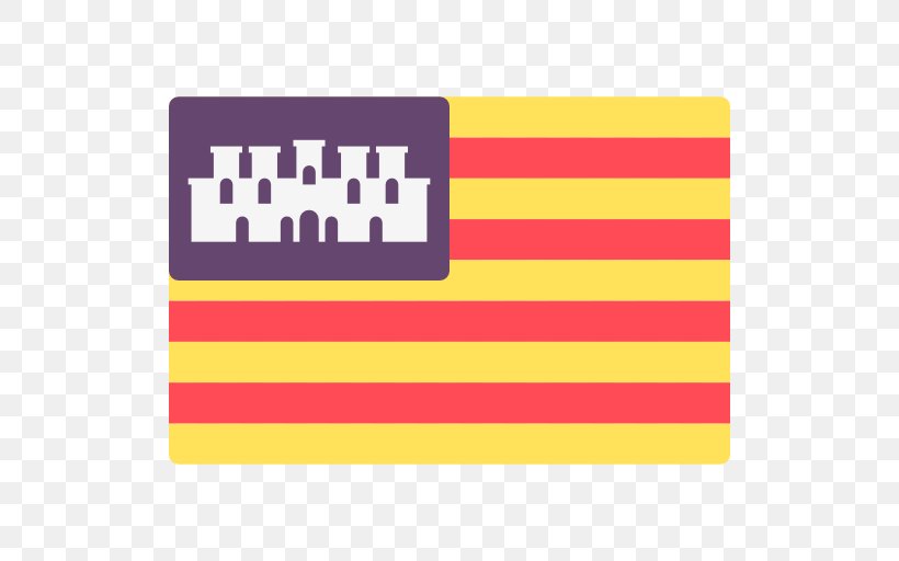 Majorca Ibiza Flag Of The Balearic Islands, PNG, 512x512px, Majorca, Area, Balearic Islands, Brand, Flag Download Free