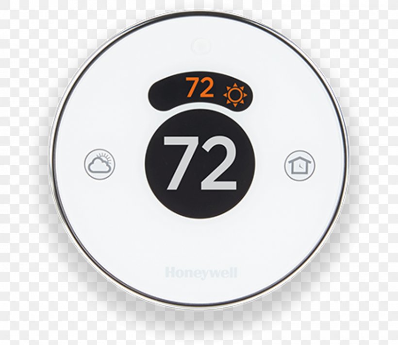 Smart Thermostat Programmable Thermostat Honeywell Lyric Round 2nd Gen RCH9310WF, PNG, 1500x1300px, Thermostat, Brand, Electronics, Google Home, Hardware Download Free