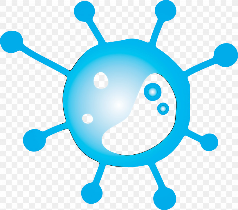 Bacteria Germs Virus, PNG, 2999x2654px, Bacteria, Blue, Circle, Germs, Line Download Free