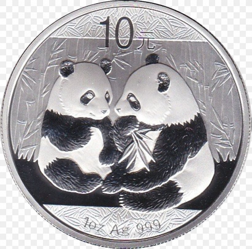 Coin Giant Panda Chinese Silver Panda, PNG, 952x941px, 1998, Coin, Bank, China, Chinese Silver Panda Download Free