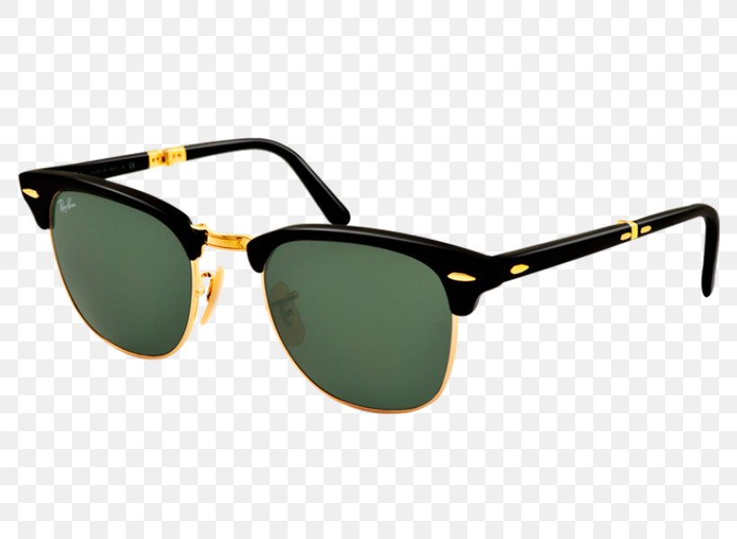 Ray-Ban Clubmaster Folding Ray-Ban Clubmaster Classic Sunglasses, PNG, 800x600px, Rayban, Browline Glasses, Eyewear, Glasses, Goggles Download Free