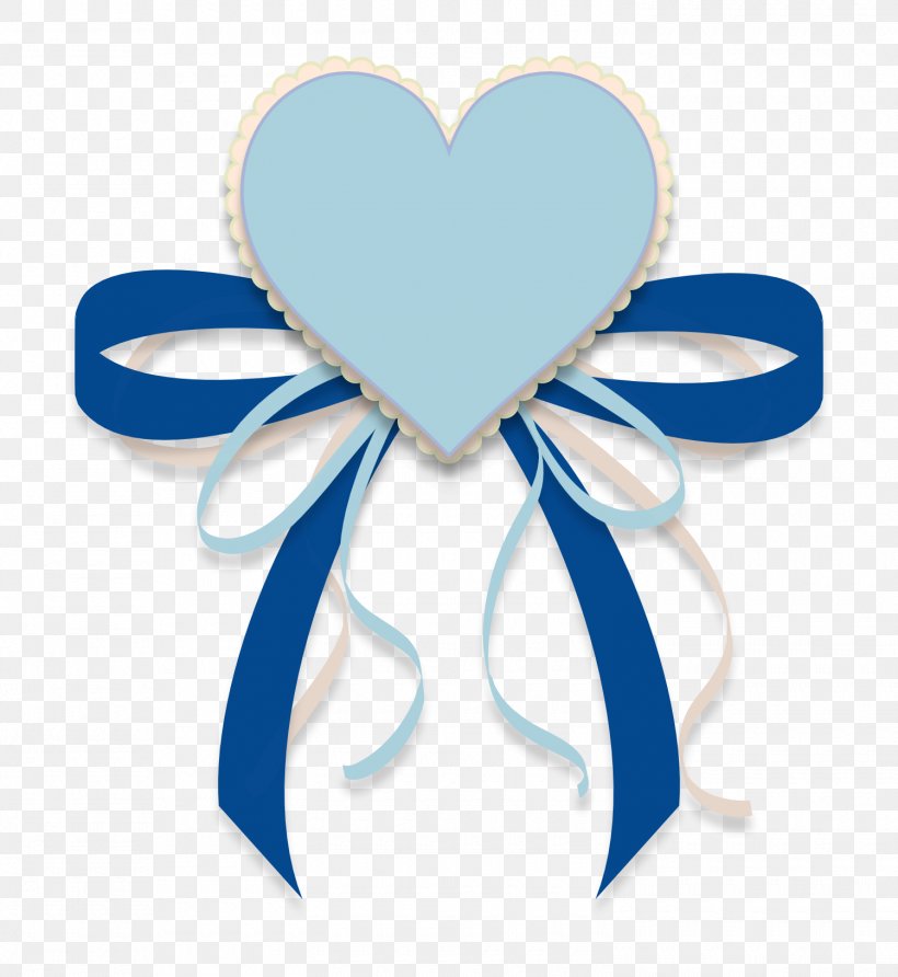 Ribbon And Heart Blue., PNG, 1500x1633px, Blue, Aqua, Azure, Green, Heart Download Free