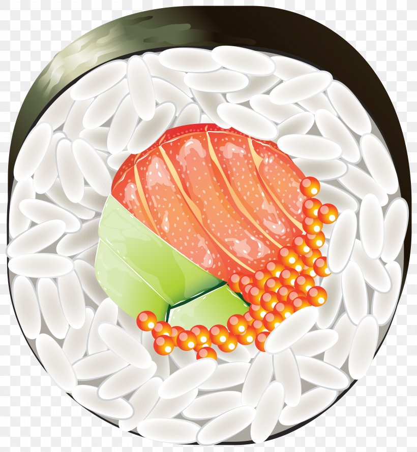 Sushi Japanese Cuisine Clip Art, PNG, 5280x5734px, Sushi, California Roll, Cuisine, Dishware, Drawing Download Free