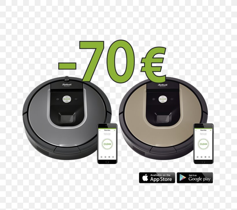 Robotic Vacuum Cleaner IRobot Roomba 960 IRobot Roomba 960, PNG, 693x725px, Robotic Vacuum Cleaner, Cleaner, Cleaning, Hardware, Irobot Download Free