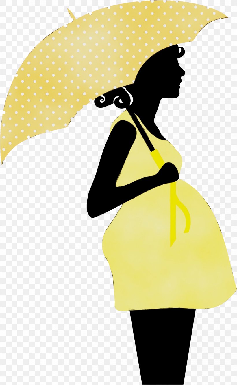 Yellow Fashion Illustration Silhouette Clip Art, PNG, 1288x2090px, Watercolor, Fashion Illustration, Paint, Silhouette, Wet Ink Download Free