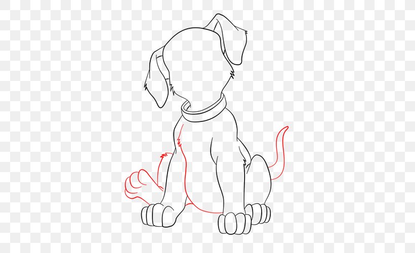 Dog Breed Puppy Line Art Drawing Clip Art, PNG, 500x500px, Watercolor, Cartoon, Flower, Frame, Heart Download Free