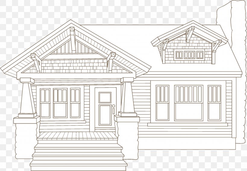 Sketch Architecture Product Design Line Art, PNG, 2743x1905px, Architecture, Area, Artwork, Black And White, Cottage Download Free