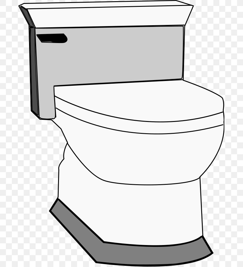 Toilet Training Free Content Clip Art, PNG, 695x900px, Toilet, Area, Bathroom, Bathroom Accessory, Black And White Download Free