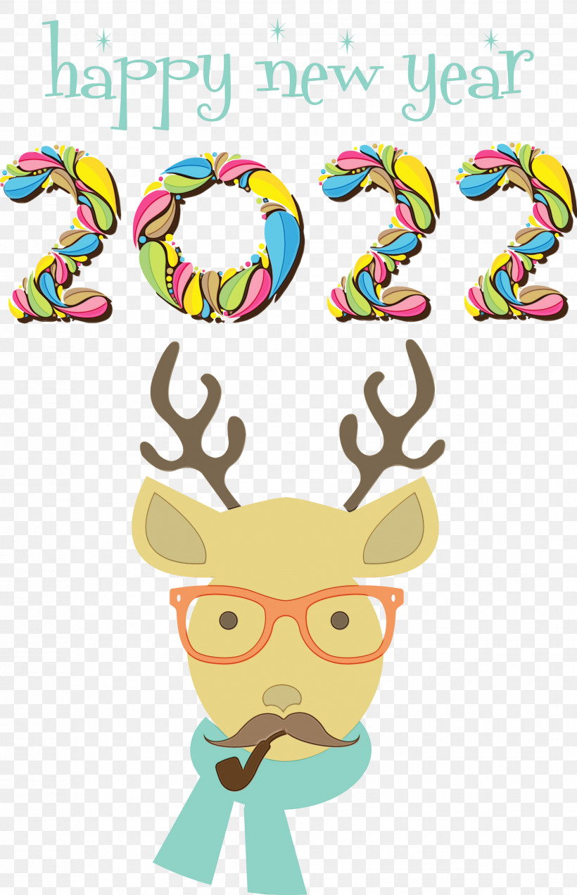 Reindeer, PNG, 1935x3000px, Happy New Year, Animal Figurine, Antler, Biology, Geometry Download Free