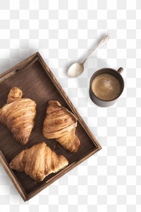 Western Nutritious Breakfast - Breakfast Coffee Croissant Cafe Danish Pastry PNG