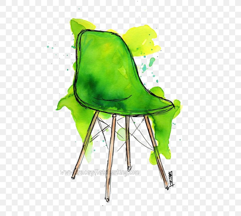 Chair Watercolor Painting Illustration, PNG, 564x736px, Chair, Art, Cartoon, Designer, Furniture Download Free