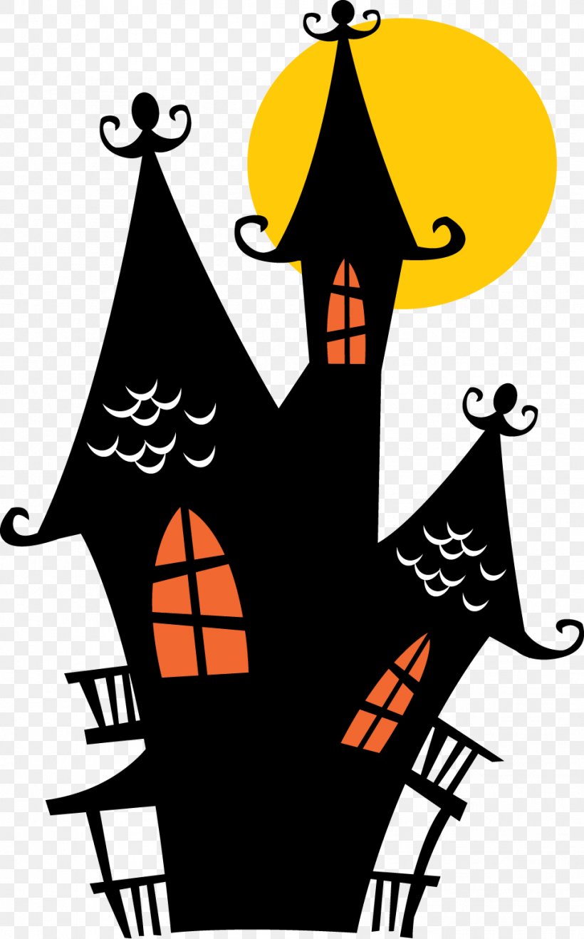 Halloween Cake Haunted House Wall Decal Clip Art, PNG, 963x1548px, Halloween, Artwork, Black And White, Decorative Arts, Halloween Cake Download Free