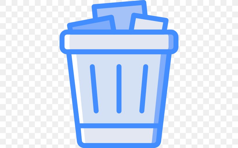 Blue Trash Can, PNG, 512x512px, Trash, Area, Blue, Computer Software, Material Download Free