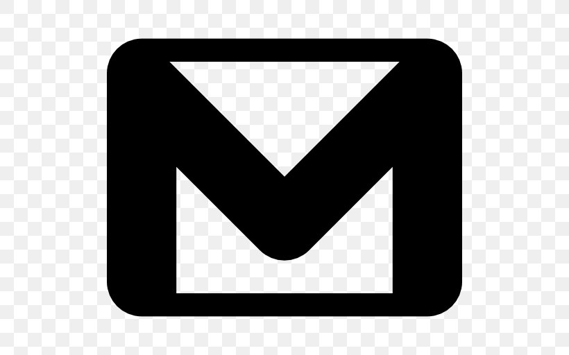 Gmail, PNG, 512x512px, Gmail, Black, Black And White, Brand, Email Download Free