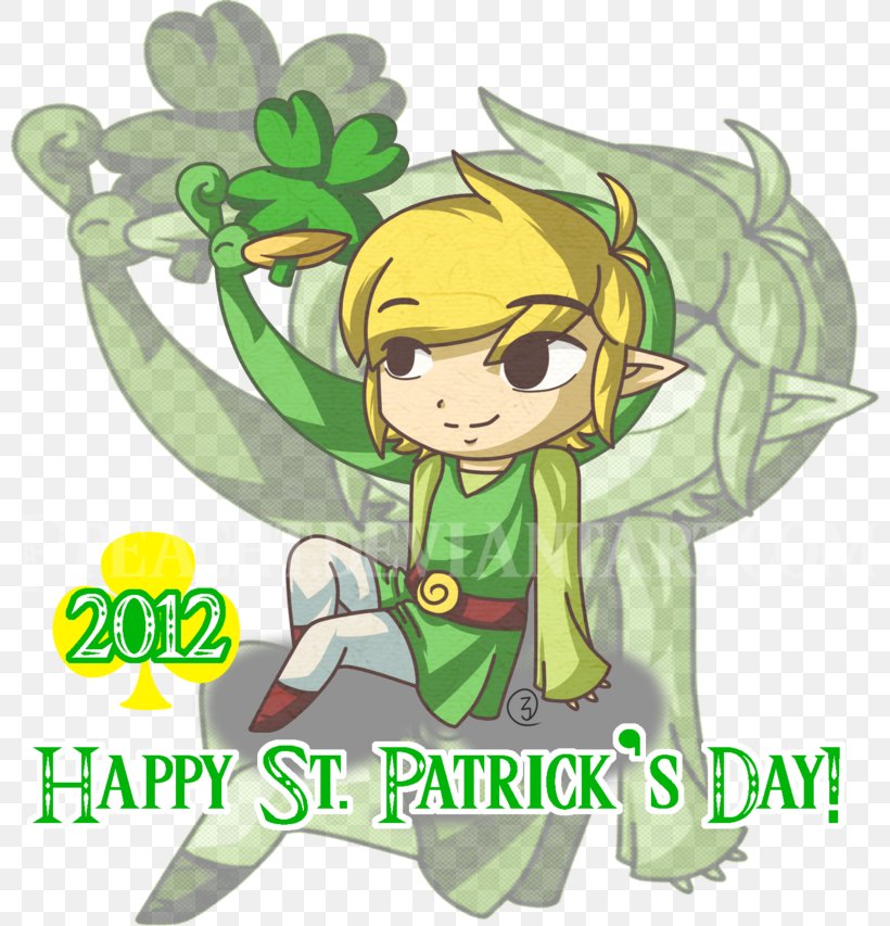 The Legend Of Zelda: Majora's Mask Art Eye Of The Storm Fiction Saint Patrick's Day, PNG, 800x853px, Watercolor, Cartoon, Flower, Frame, Heart Download Free