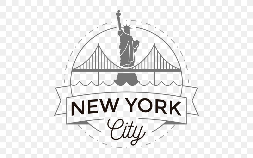 New York City Logo, PNG, 512x512px, New York City, Area, Black And White, Brand, Diagram Download Free