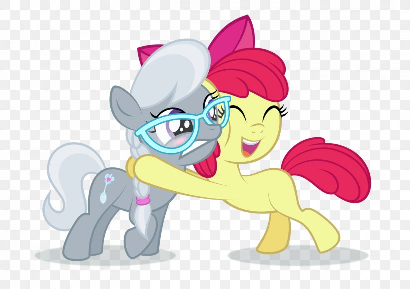 Pony Apple Bloom Rarity Silver Spoon, PNG, 1323x934px, Watercolor, Cartoon, Flower, Frame, Heart Download Free