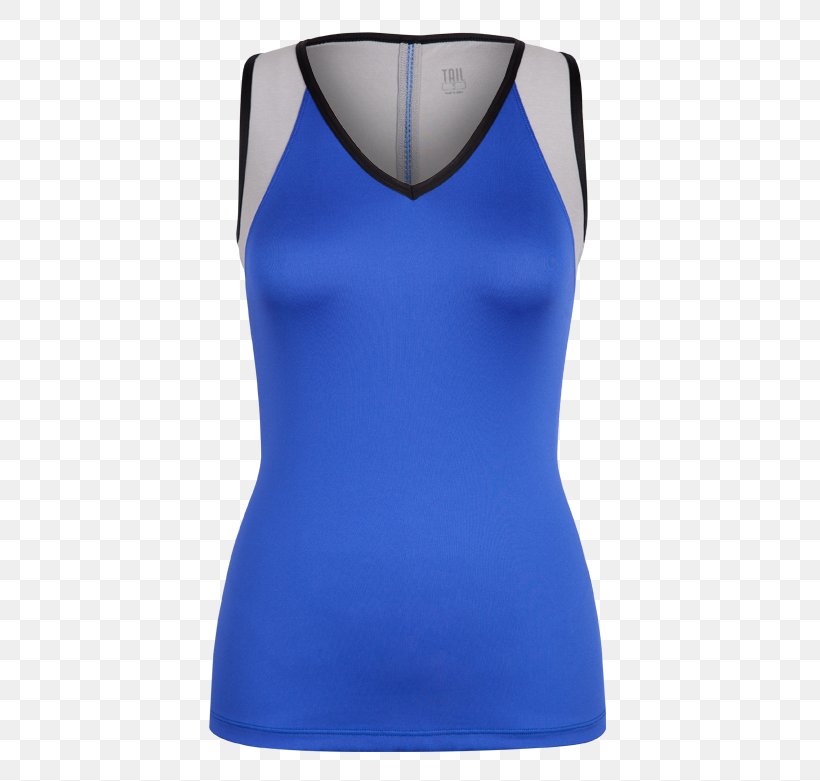 Sleeveless Shirt Cobalt Blue Shoulder Outerwear, PNG, 500x781px, Watercolor, Cartoon, Flower, Frame, Heart Download Free