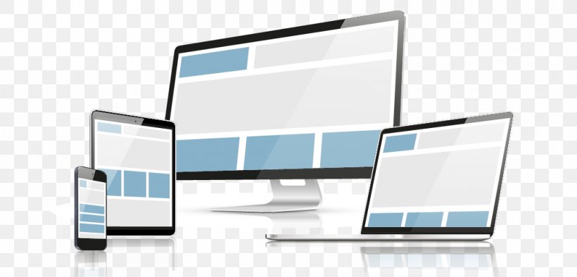 Responsive Web Design Laptop Web Development Tablet Computers Template, PNG, 1038x500px, Responsive Web Design, Brand, Communication, Computer Monitor, Computer Monitor Accessory Download Free
