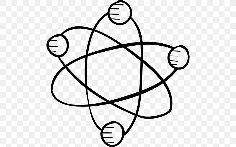 Atomic Nucleus Nuclear Fission Nuclear Power Atomic Orbital, PNG, 512x512px, Atomic Nucleus, Area, Atom, Atomic Orbital, Black And White Download Free