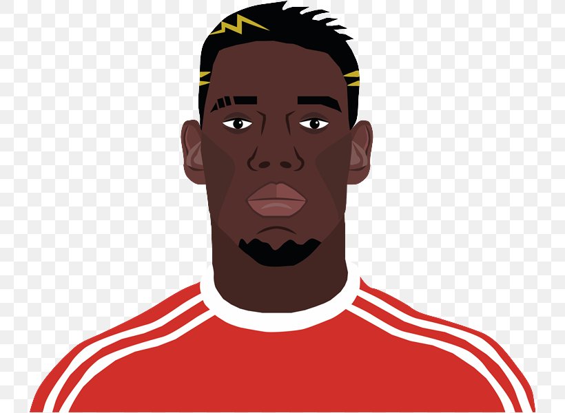 Paul Pogba Transfer Premier League Beard Football, PNG, 734x600px, Paul Pogba, Beard, Cartoon, Cheek, Chin Download Free