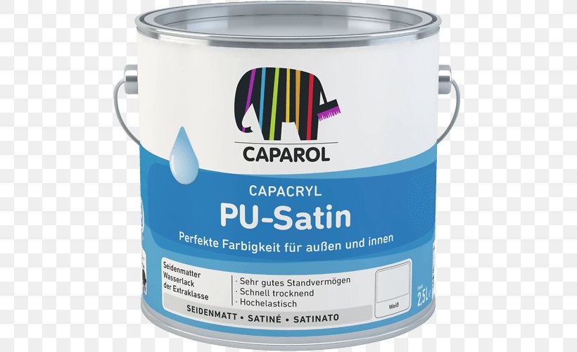 Polyurethane Satin Acrylic Paint Pigment, PNG, 800x500px, Polyurethane, Acrylic Paint, Caparol Farben Lacke Bautenschutz, Color, Enamel Paint Download Free