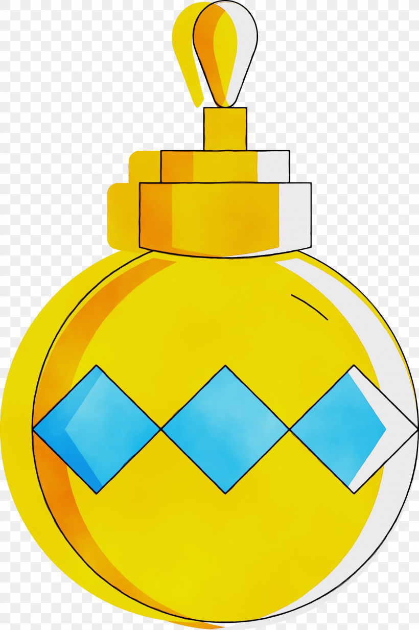 Yellow Holiday Ornament, PNG, 1994x3000px, Christmas Globe, Christmas Bulbs, Holiday Ornament, Paint, Watercolor Download Free
