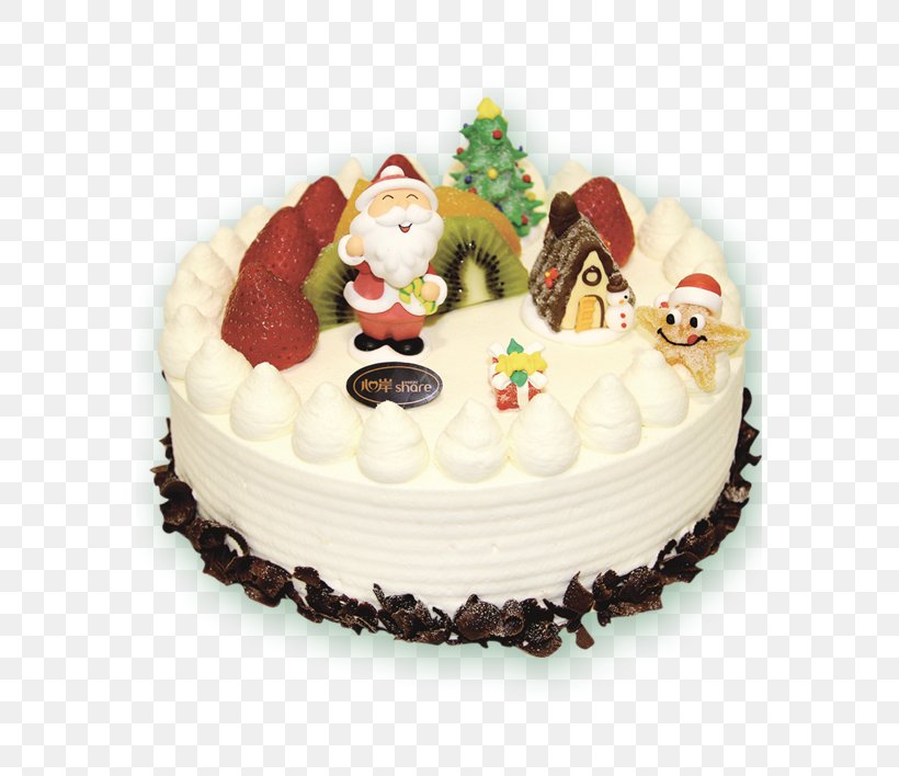 Christmas Cake Poster Image, PNG, 571x708px, Christmas Cake, Baked Goods, Baking, Birthday Cake, Buttercream Download Free