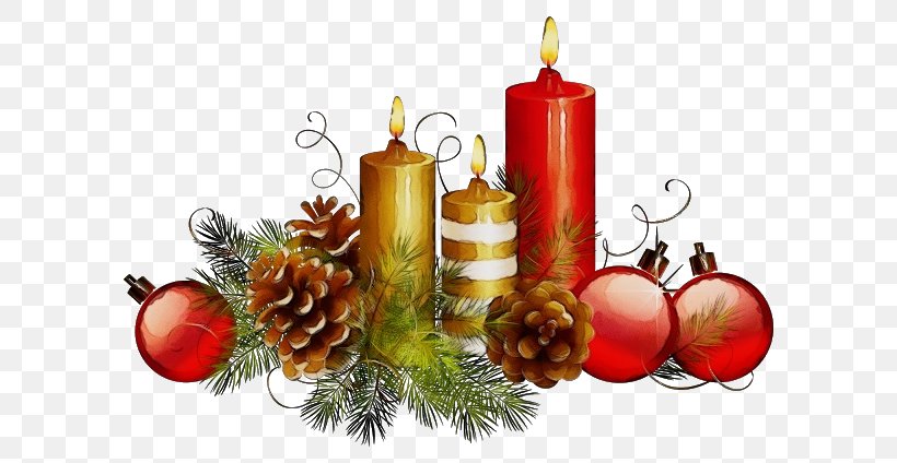 Christmas Tree Watercolor, PNG, 640x424px, Watercolor, Candle, Candle Holder, Christmas, Christmas Decoration Download Free