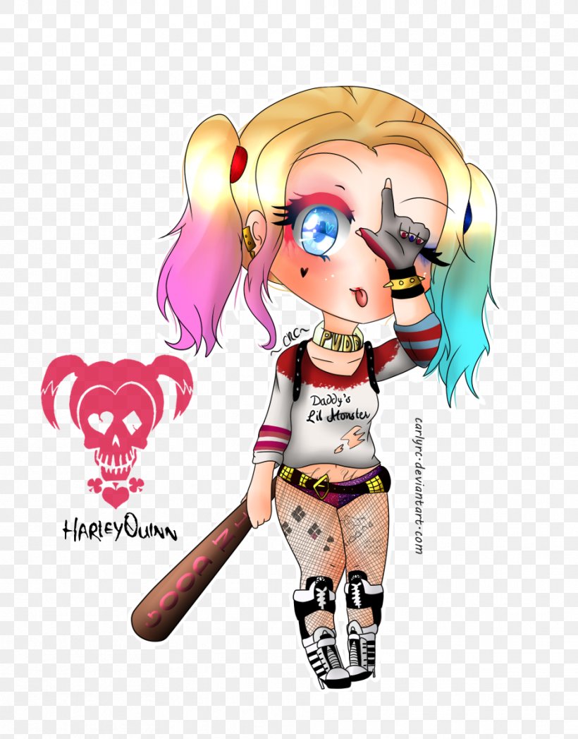 Harley Quinn Cartoon Character DC Comics, PNG, 936x1196px, Watercolor, Cartoon, Flower, Frame, Heart Download Free