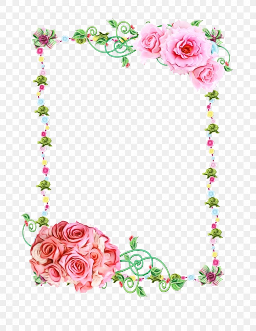 Pink Flower Frame, PNG, 900x1164px, Rose, Borders And Frames, Cut Flowers, Floral Design, Flower Download Free