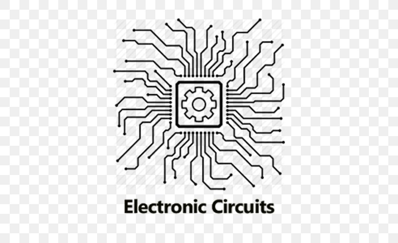 Electronic Circuit Digital Electronics Circuit Diagram Printed Circuit Board, PNG, 500x500px, Electronic Circuit, Area, Black And White, Brand, Circuit Design Download Free