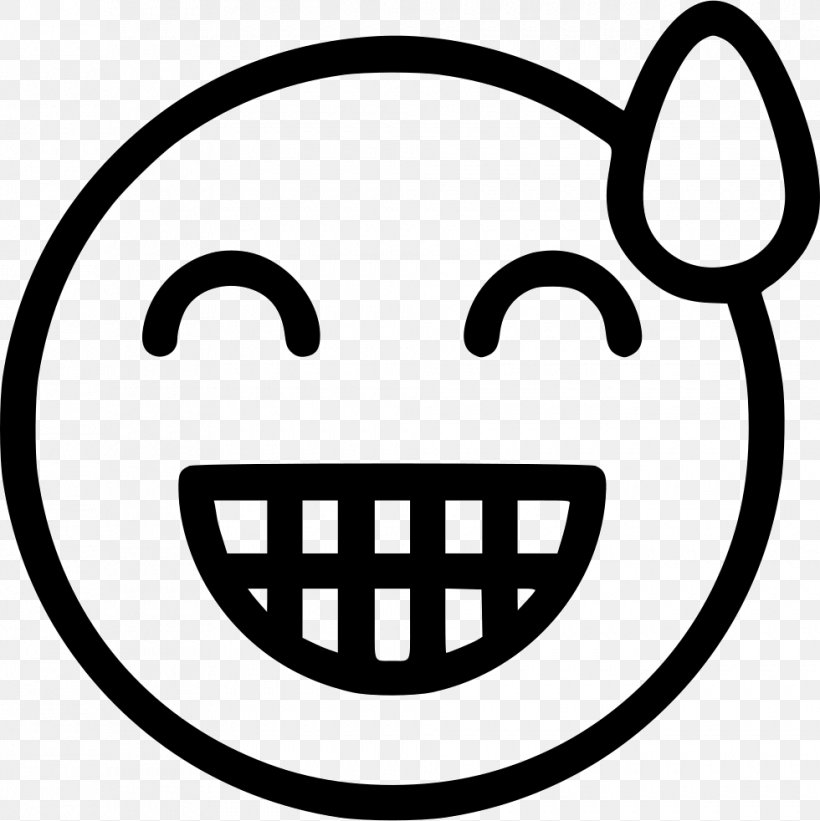 Smiley Emoticon, PNG, 980x982px, Smiley, Area, Black And White, Emoji, Emoticon Download Free
