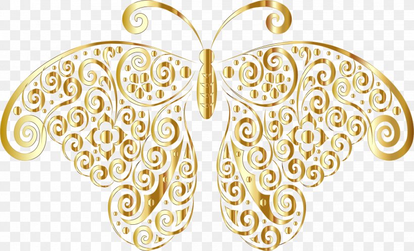 Butterfly Desktop Wallpaper Gold Clip Art, PNG, 2328x1416px, Butterfly, Body Jewelry, Butterflies And Moths, Fashion Accessory, Flower Download Free