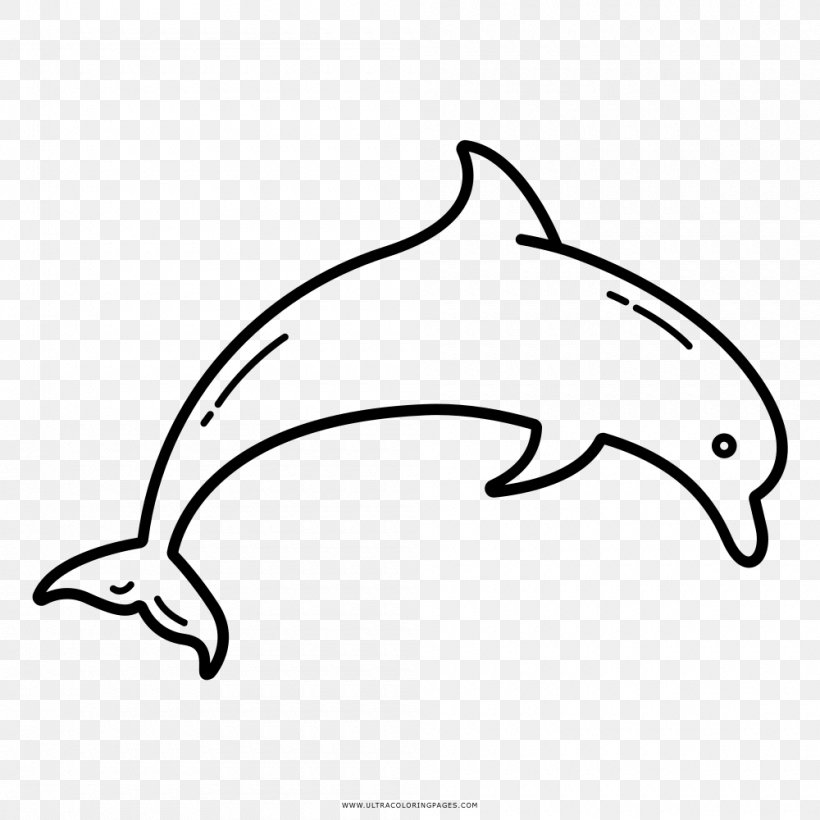 Dolphin Drawing Coloring Book Black And White Clip Art, PNG, 1000x1000px, Dolphin, Artwork, Automotive Design, Beak, Black And White Download Free