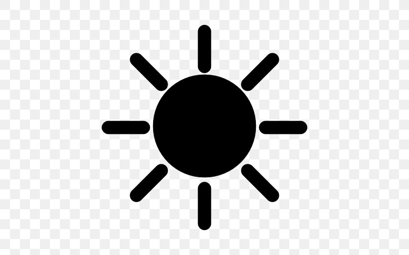 Black And White Logo Symbol, PNG, 512x512px, Brightness, Black And White, Logo, Royaltyfree, Sunlight Download Free