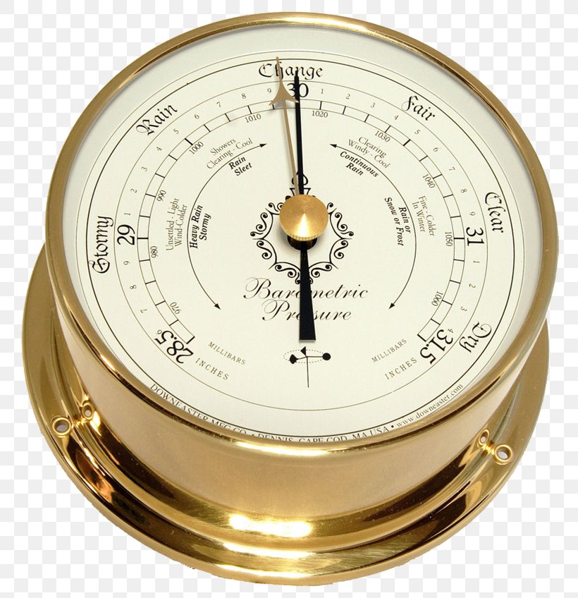 Barometer Weather Station Hygrometer Wind Direction, PNG, 800x848px, Barometer, Ambient Weather, Atmospheric Pressure, Brass, Clock Download Free