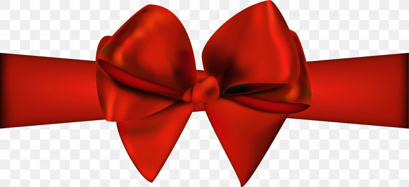 Bow Tie, PNG, 2999x1373px, Red, Bow Tie, Ribbon, Satin Download Free