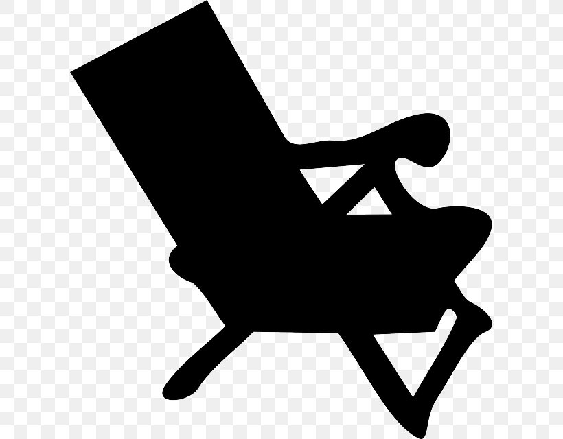 Chair Beach Clip Art, PNG, 615x640px, Chair, Beach, Black, Black And White, Chaise Longue Download Free
