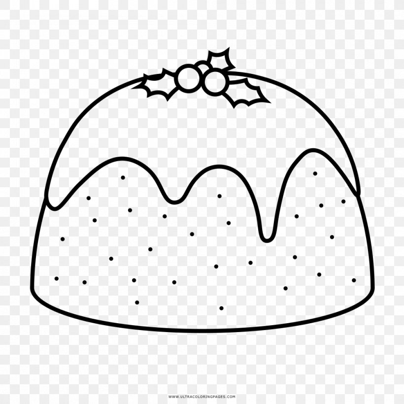 Christmas Pudding Budino Drawing Coloring Book, PNG, 1000x1000px, Watercolor, Cartoon, Flower, Frame, Heart Download Free