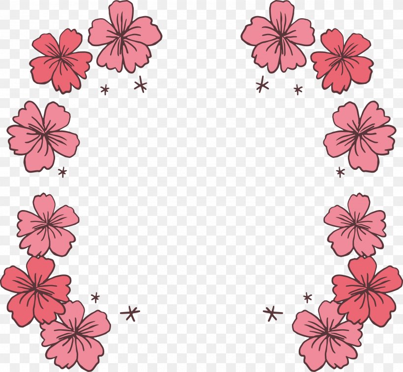 Pink Cherry Blossom Icon, PNG, 3441x3184px, Pink, Blossom, Cherry, Cherry Blossom, Dahlia Download Free