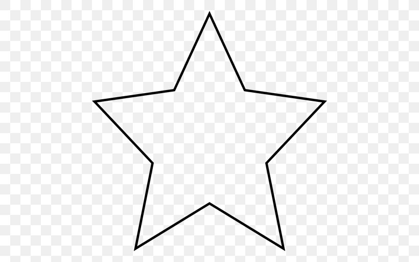 Star T-shirt Clip Art, PNG, 512x512px, Star, Area, Black, Black And White, Information Download Free