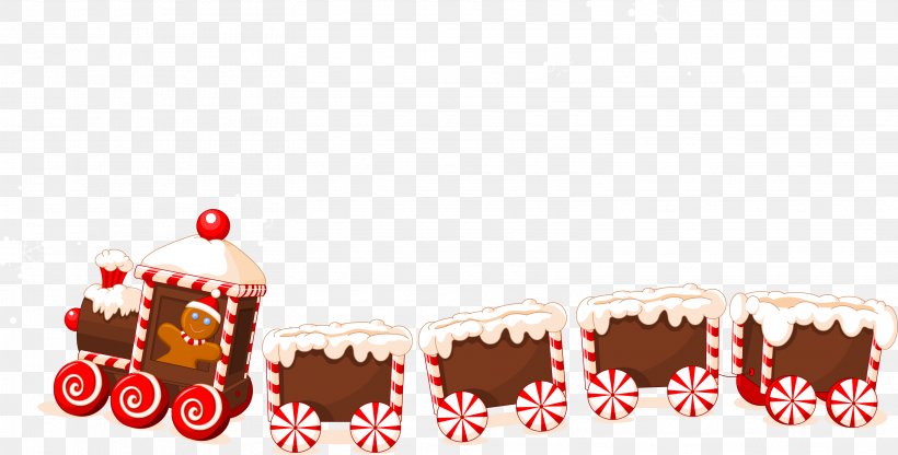 Train Santa Claus Rail Transport Christmas Clip Art, PNG, 3118x1584px, Train, Christmas, Christmas Decoration, Christmas Ornament, Gingerbread Download Free