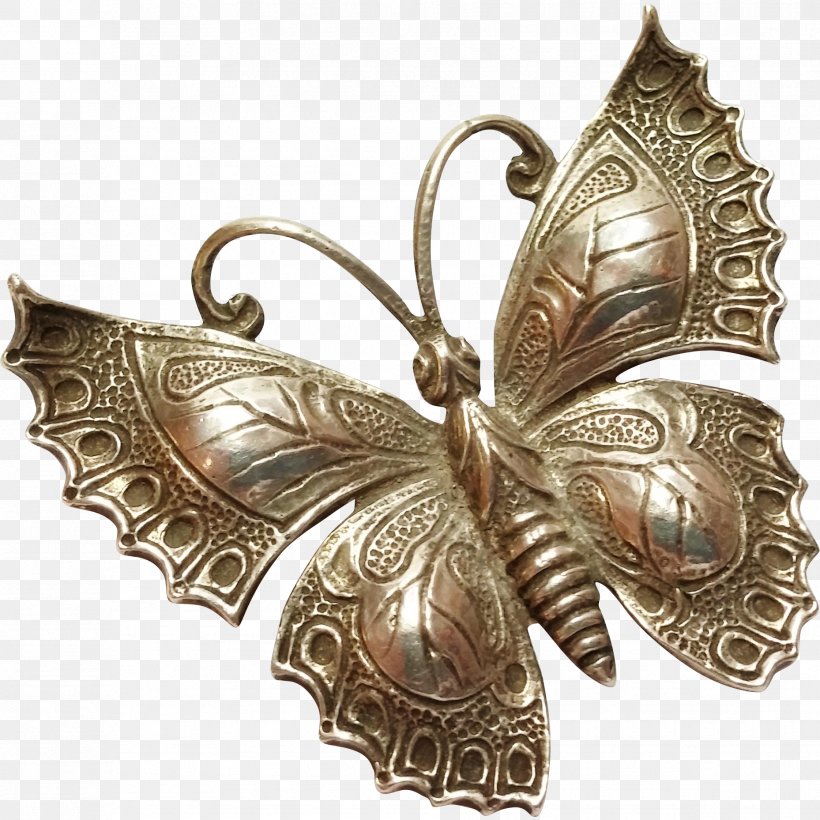 Butterfly Insect Pollinator Brooch 01504, PNG, 1858x1858px, Butterfly, Brass, Bronze, Brooch, Butterflies And Moths Download Free