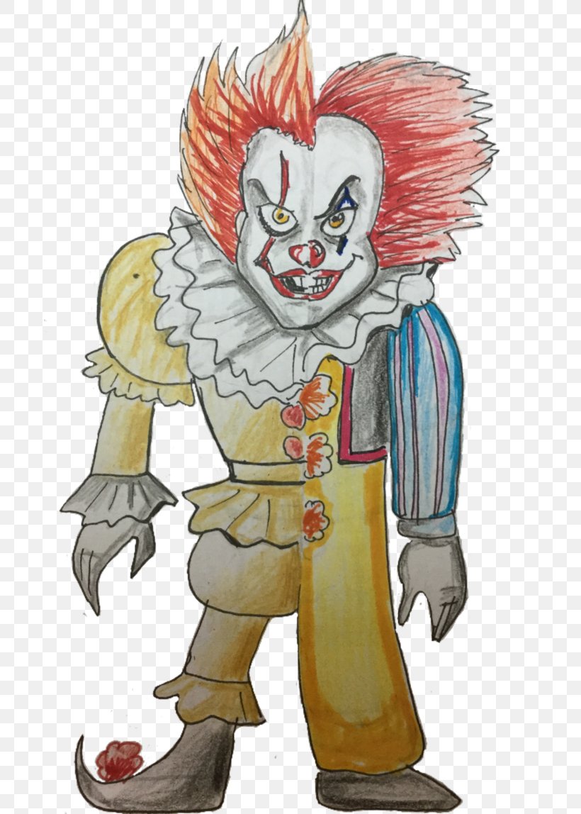 Clown Legendary Creature Cartoon Homo Sapiens Fiction, PNG, 695x1148px, Watercolor, Cartoon, Flower, Frame, Heart Download Free