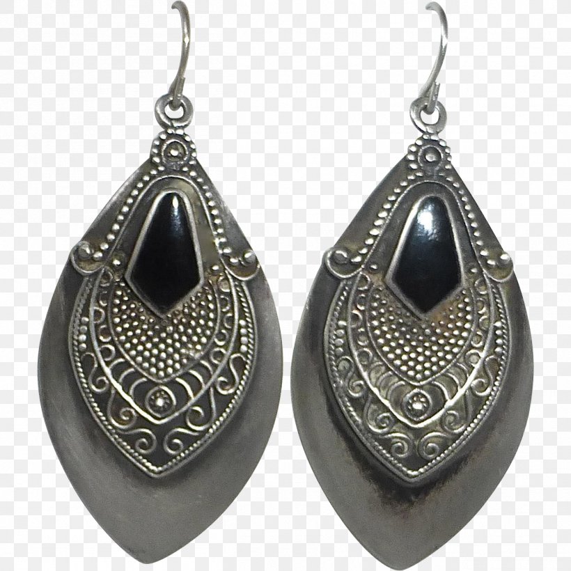 Earring Silver Black Design Locket, PNG, 1306x1306px, Earring, Black, Earrings, Fashion Accessory, Jewellery Download Free